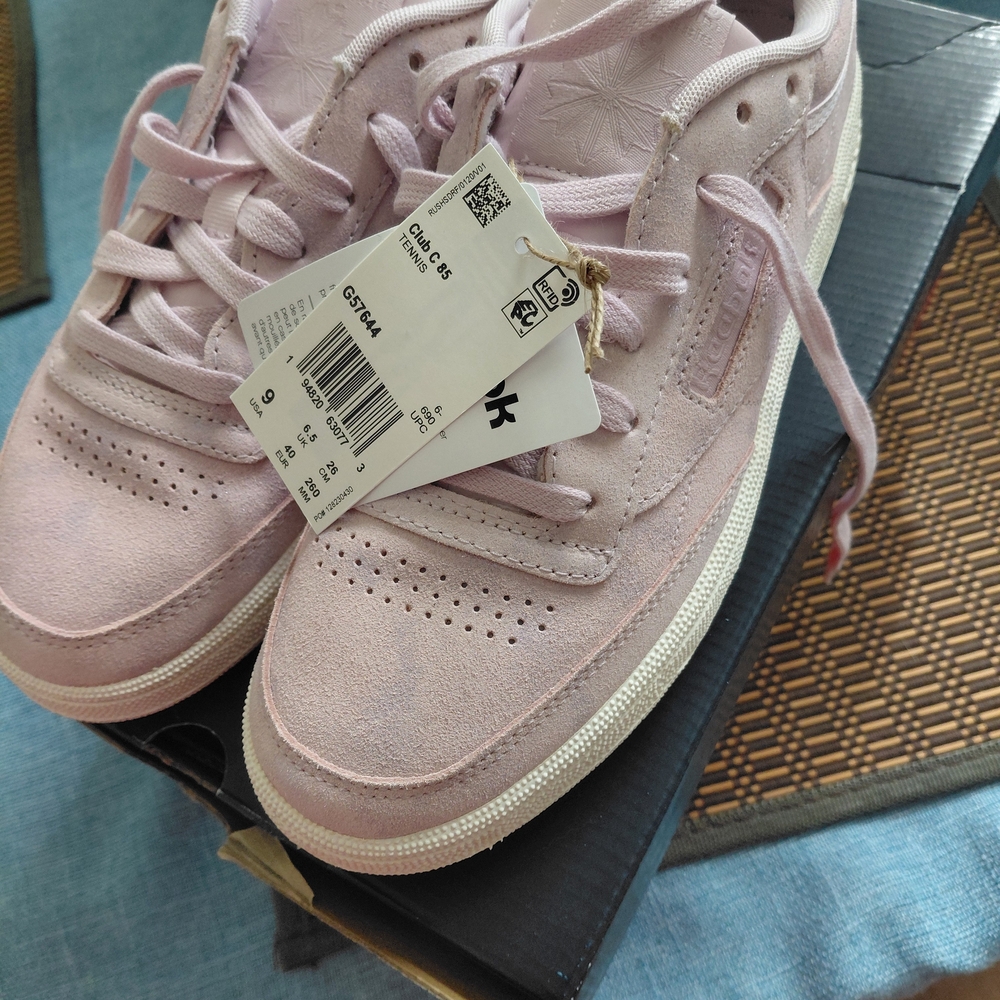 Reebok Women's Classic Suede Sneaker - Pink - Picture 3 of 12